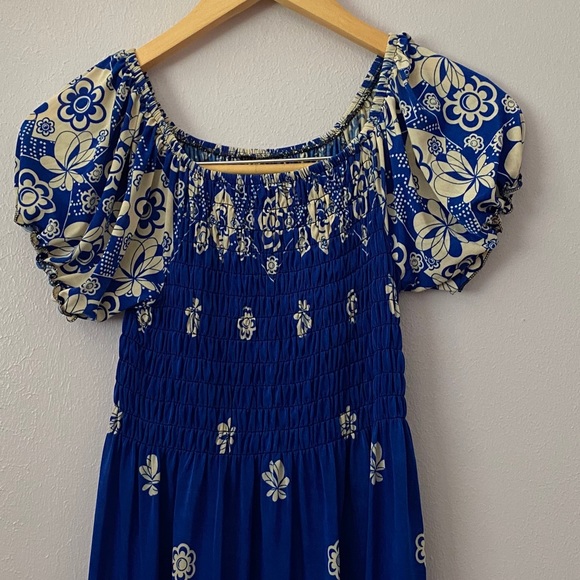 Blue Boho Summer Dress - Picture 4 of 5